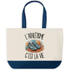 Grand Sac Cabas Fond Bleu L'athlétisme c'est la vie