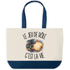 Grand Sac Cabas Fond Bleu Le jeu de rôle c'est la vie