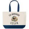 Grand Sac Cabas Fond Bleu Être audioprothésiste c'est la vie
