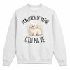 Sweat Gris Chiné Mon Coton de Tuléar c'est ma vie