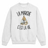 Sweat Gris Chiné La marche c'est la vie
