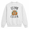 Sweat Gris Chiné Les lynx c'est la vie