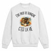 Sweat Gris Chiné Être prof de français c'est la vie