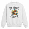 Sweat Gris Chiné Être animatrice c'est la vie