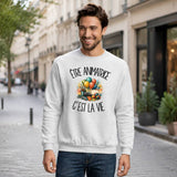 Sweat Gris Chiné Être animatrice c'est la vie
