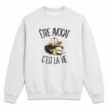Sweat Gris Chiné Être avocat c'est la vie
