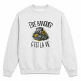 Sweat Gris Chiné Être banquier c'est la vie