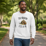 Sweat Gris Chiné Être bûcheron c'est la vie