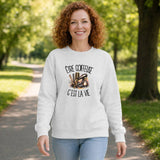 Sweat Gris Chiné Être coiffeuse c'est la vie