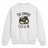 Sweat Gris Chiné Être comptable c'est la vie