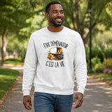 Sweat Gris Chiné Être déménageur c'est la vie