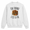 Sweat Gris Chiné Être ébéniste c'est la vie