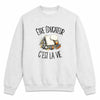 Sweat Gris Chiné Être éducateur c'est la vie