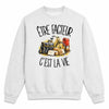 Sweat Gris Chiné Être facteur c'est la vie