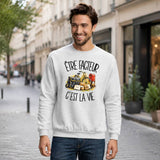 Sweat Gris Chiné Être facteur c'est la vie