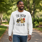 Sweat Gris Chiné Être facteur c'est la vie