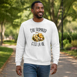 Sweat Gris Chiné Être fromager c'est la vie
