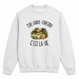 Sweat Gris Chiné Être garde-forestier c'est la vie