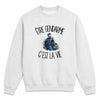 Sweat Gris Chiné Être gendarme c'est la vie