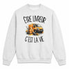Sweat Gris Chiné Être livreur c'est la vie