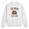 Sweat Gris Chiné Être maçon c'est la vie