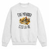 Sweat Gris Chiné Être menuisier c'est la vie