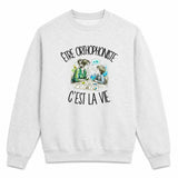 Sweat Gris Chiné Être orthophoniste c'est la vie