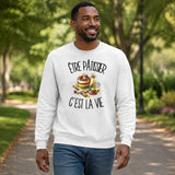 Sweat Gris Chiné Être pâtissier c'est la vie