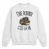 Sweat Gris Chiné Être routier c'est la vie