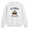 Sweat Gris Chiné Être sommelier c'est la vie