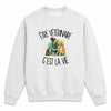 Sweat Gris Chiné Être vétérinaire c'est la vie