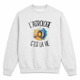 Sweat Gris Chiné L'astrologie c'est la vie