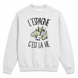 Sweat Gris Chiné L'Espagne c'est la vie