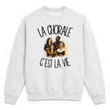 Sweat Gris Chiné La chorale c'est la vie