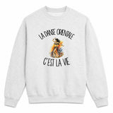Sweat Gris Chiné La danse orientale c'est la vie