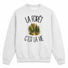 Sweat Gris Chiné La forêt c'est la vie