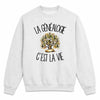 Sweat Gris Chiné La généalogie c'est la vie