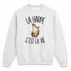Sweat Gris Chiné La harpe c'est la vie