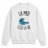 Sweat Gris Chiné La mer c'est la vie