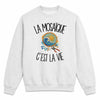 Sweat Gris Chiné La mosaïque c'est la vie