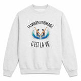 Sweat Gris Chiné La natation synchronisée c'est la vie