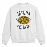 Sweat Gris Chiné La paella c'est la vie