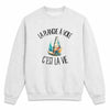 Sweat Gris Chiné La planche à voile c'est la vie