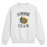 Sweat Gris Chiné La Provence c'est la vie