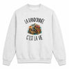 Sweat Gris Chiné La randonnée c'est la vie