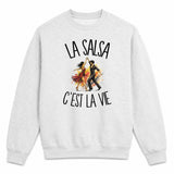 Sweat Gris Chiné La salsa c'est la vie