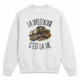 Sweat Gris Chiné La spéléologie c'est la vie
