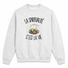 Sweat Gris Chiné La spiritualité c'est la vie