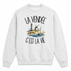 Sweat Gris Chiné La Vendée c'est la vie