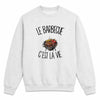 Sweat Gris Chiné Le barbecue c'est la vie